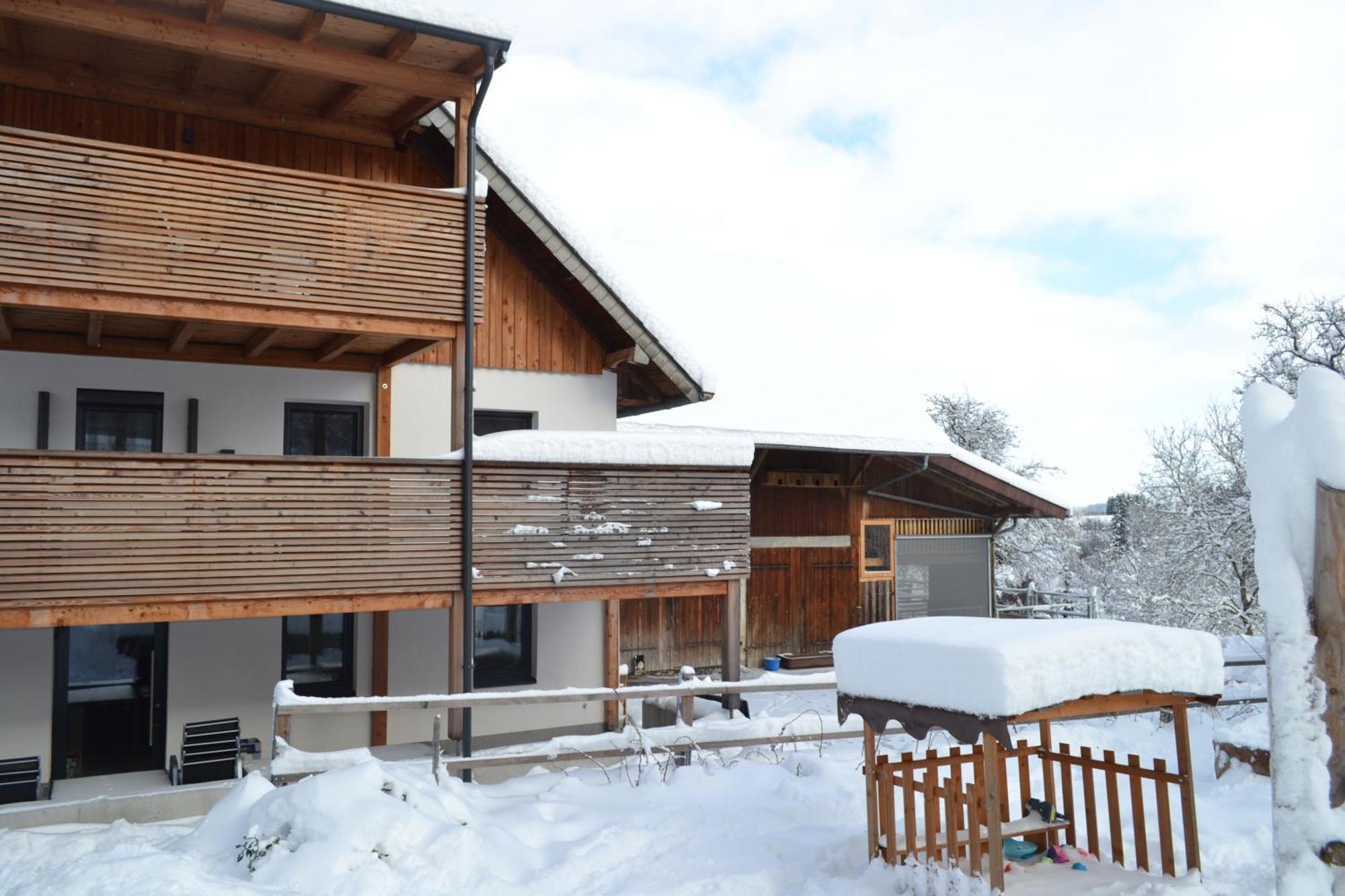 Biohof Auinger, Der Tiererlebnishof Lägenhet Aurach am Hongar Exteriör bild